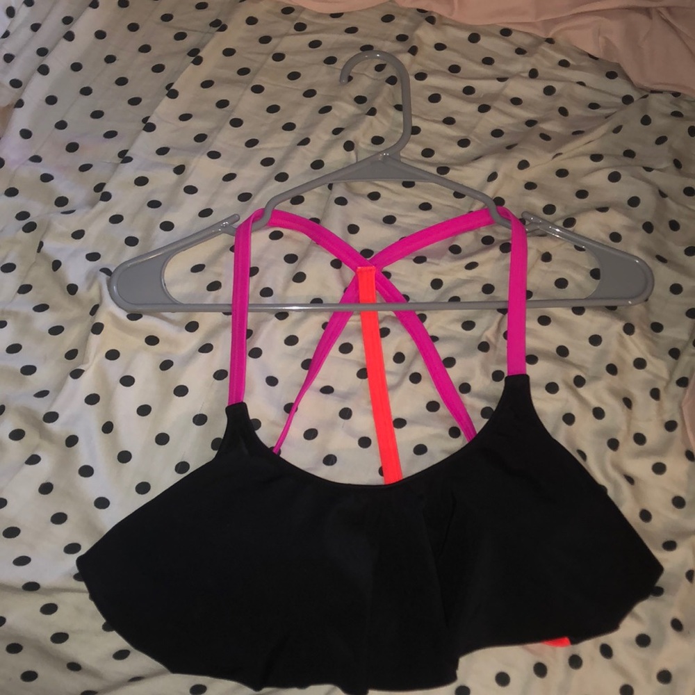 black bikini top